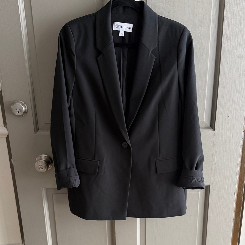 The Drop Women's Classic Black Blazer